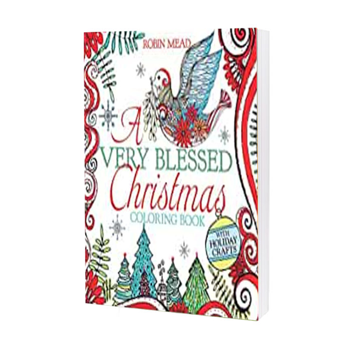 A Very Blessed Christmas Coloring Book By Robin Mead